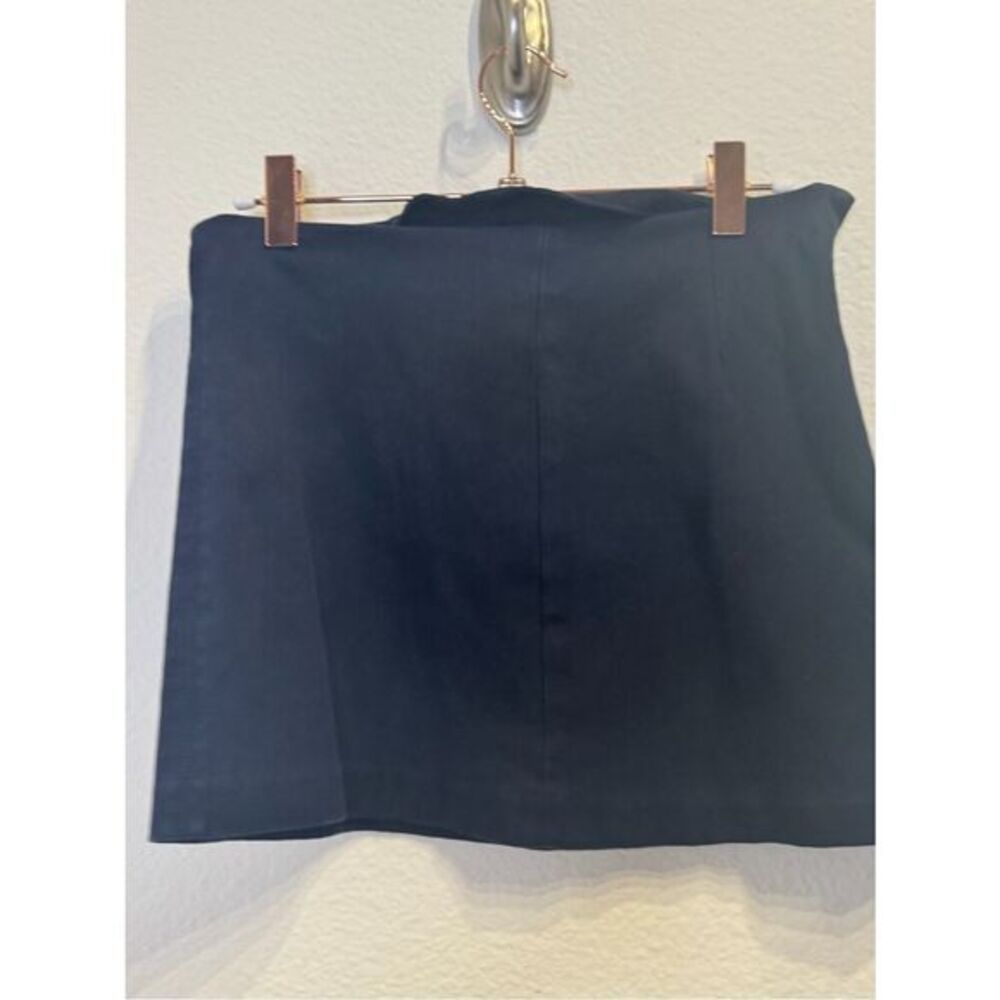 Theory navy Mini Skirt - Sleek Straight Silhouette